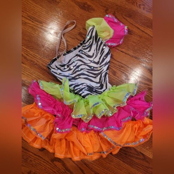 COSTUME Gallery Girls Dance Costume Cha Cha  Small Child - Picture 5 of 5